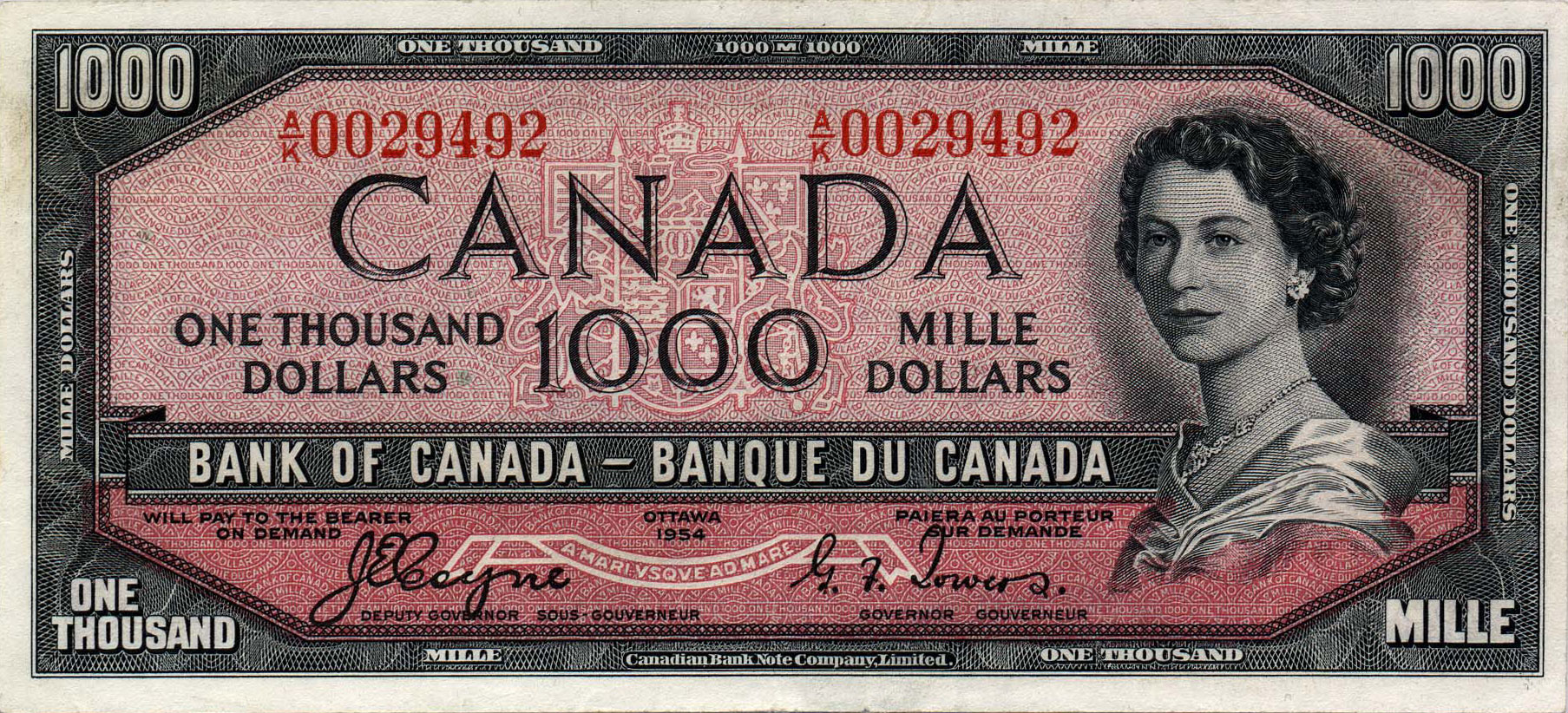 1923 Twenty-five cent Canadian Banknote